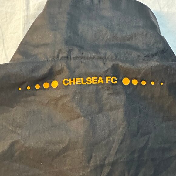 Chelsea FC Adidas Black Jacket Jogger Size: Small w/ Orange Accents - Picture 7 of 7